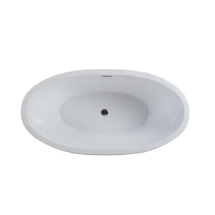 White Acrylic Vessel Big Bath