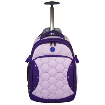 Purple Round Tube Trolley Travel Luggage