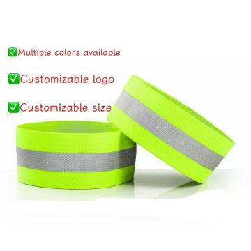 Pulseira refletiva, braçadeira e legband