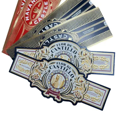 Custom Stamped Waterproof Vinyl Cigar Labels