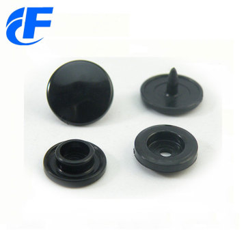 Kundenspezifischer schwarzer Plastikdruckknopf-Verschluss für Kleidung