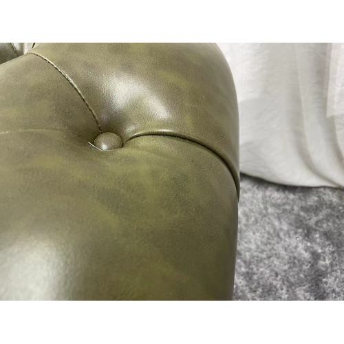 Genuine leather couch Chesterfield Luxury living room sofa