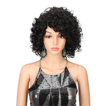 MAGIC Short Curly Wigs 10 Inch For Black Women Synthetic wholesale None Lace Wigs Ombre Curly Synthetic Wig Heat Resistant Hair