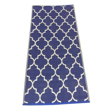 Premium Quality Recycled Plastic Eco-Friendly Outdoor Rug: Tangier Black and White Striped 180x270 cm
