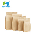 Stand Up Kraft Paper Zipper Tea Packaging