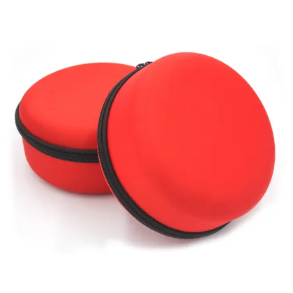Round shape portable EVA makeup travel case for solid perfume