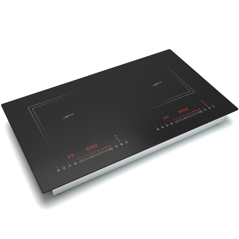 CB CE 110V Two Burners Double Burner Super Thin Aluminum Housing Touch Button Built In Induction Cooker Ceramic Cooker Hob
