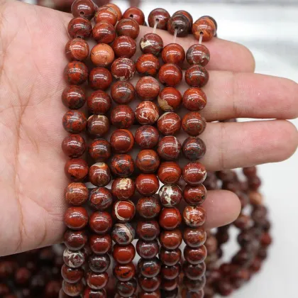 Natural Crystal Loose Beads Safflower Stone Round Beads