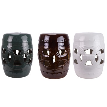 Solid Color Glazed Ceramic Stool - RYIR113-B-C-D