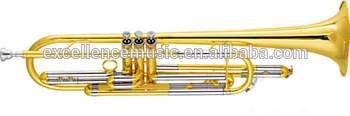 musical instruments excellent quality brass body piston bass trumpet for online sales