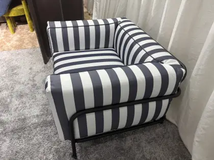 Modern Outdoor Furniture Patio Seating Striped Garden Chair