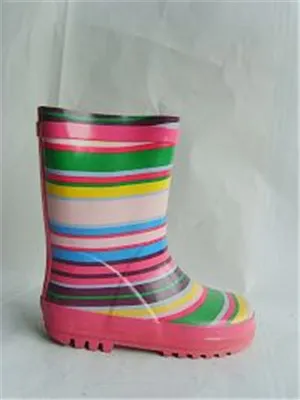 Children rubber rain boots