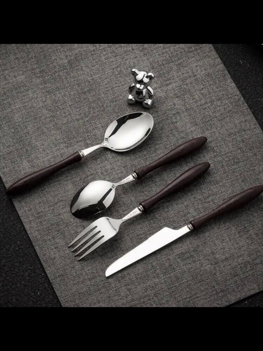 Mid-end fork knife spoon set