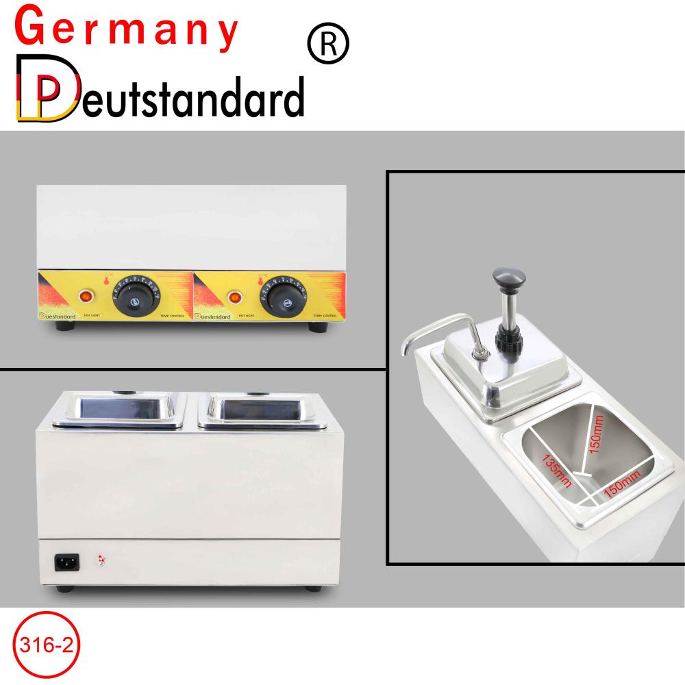 Electric Double head sauce warmer machine