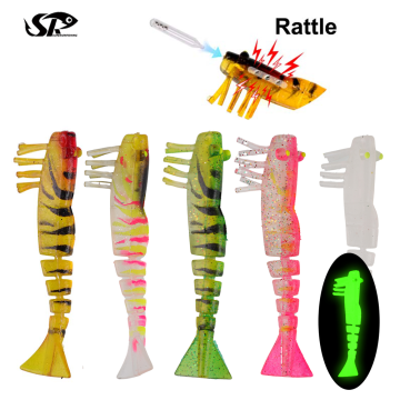 Artificial Fishing Lure: Shrimp Lure with Rattle Sound