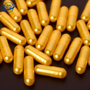Factory Original Biodegradable Empty Bone Gelatin Gold Capsules in Stock