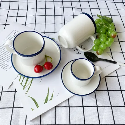 ceramic mugs sublimation porcelain mug set coffee tumbler ceramic tea cup drinkware tea set coffee set