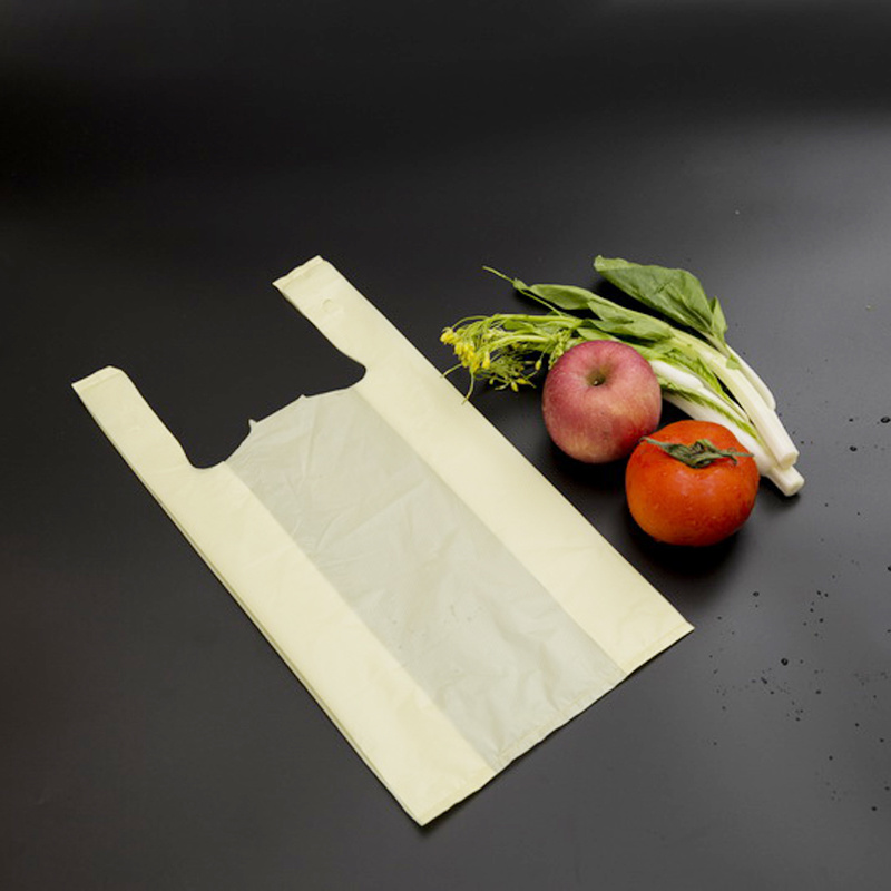 High Quality Wholesale Custom Printed Plastic T-Shirt Food Packing Bags for Grocery