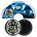 LiuHJG BOSS 7 Inch Round Motorcycle Led Headlight with H4 for Harley