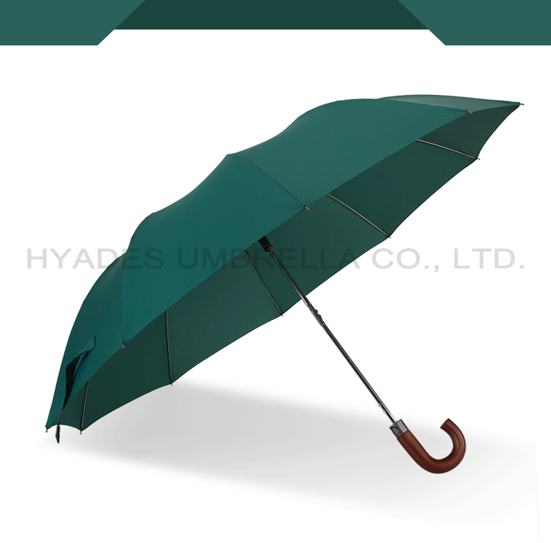 folding umbrella wooden handle