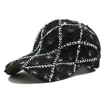 Μοντέρνα λεοπάρδαλη εκτύπωση Diamond Denim Duckbill Cap για ενήλικες
