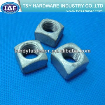 Square Nut Din 557 For tower project Stock