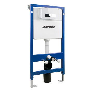 High Quality Wall Hung Toilet Flush System with Concealed Cistern and Quiet Press Button Flush Plate