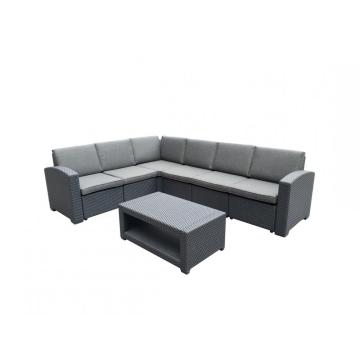 Sofa d&#39;osier extérieur de rotin de coin de loisirs de patio