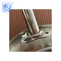 Stainless steel shiny frying pan for restaurant