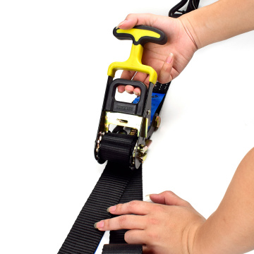 Black Ratchet Lashing Belt Boat Trailer Strap Specification