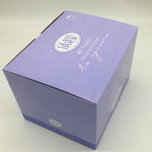 Printed folding corrugated packaging carton box