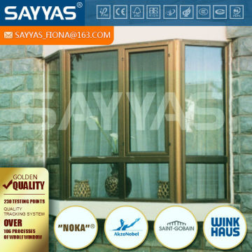 Germany style aluminium clad wood bay window