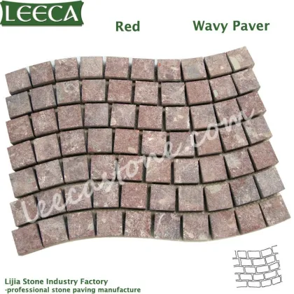 Plaza wavy paving stone