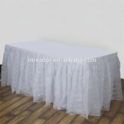 high quality lace table skirts