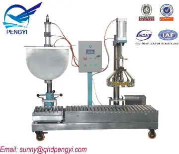 adhensive semi-auto filling machenary for chemicals paint