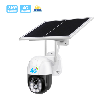 2022 Wireless Outdoor Smart Camera with Solar Panel and 4G - V380 PTZ 2MP 4K Night Vision Waterproof Security Camera