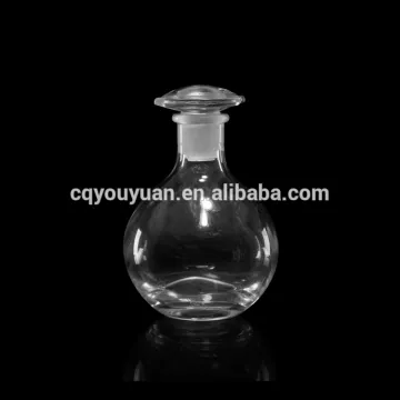 Certificated 150ml fancy glass vinegar bottle with stopper