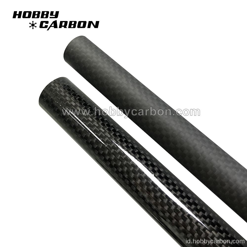 OEM Roll Wrapped Glossy Carbon Fiber Tube