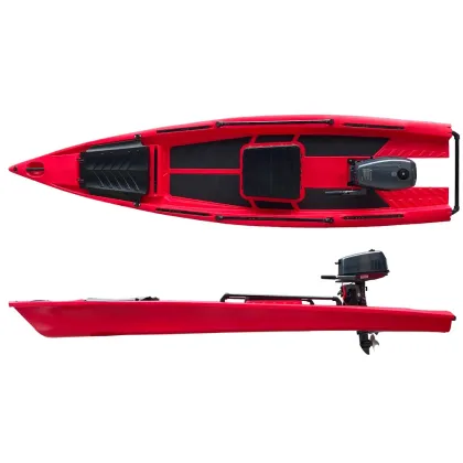 Coastal Outboard Engine Rowing Rotomolded Plastic Single Fishing Solo Skiff Boat with Motor: Your Ultimate Water Adventure Solution