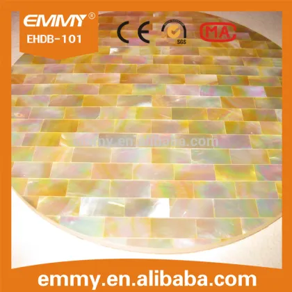 wholesale golden shell mosaic river shell for hall/bar/furniture wall tile