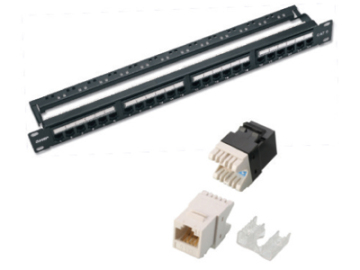 RJ45 AMP CAT6/Cat5e 24 Ports Patch Panel (P197-12A /18A/24A/48A)