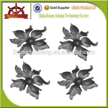 Modern cast steel gate ornaments, popular cast steel floral leaves 4129