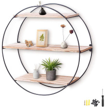 Wooden Corner Wall Shelf