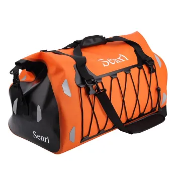 Customizable 60L Waterproof Reflective Tail Bag for Motorcycles