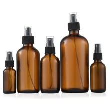 Amber Glass Essential Oil Bottle With Sprayer Lid