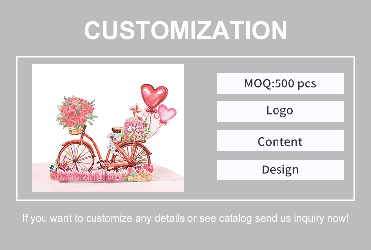 Custom Valentine Pop Up Card Options