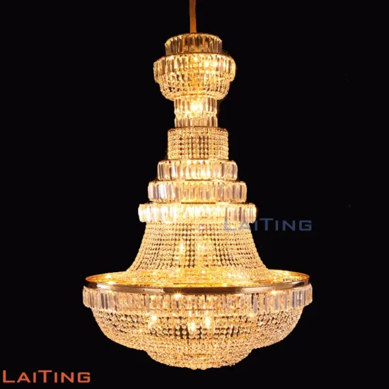 Non-Standard Custom Royal Crystal Lamp for Hotel High Ceiling Chandelier Pendant Lights