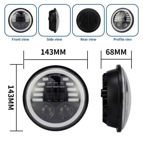 LiuHJG Super Bright 30W 12-18V Waterproof Motorcycle LED Headlight