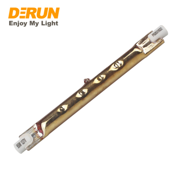 Đèn phủ vàng Halogen bán buôn Halogen - Bóng đèn hồng ngoại để sưởi ấm thủy tinh