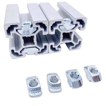 Custom Hammer Head T-Nuts for 40x40, 45x45, and 50x50 Aluminum Profiles